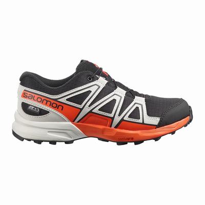 Dětské Trailové Boty Salomon SPEEDCROSS CLIMASALOMON™ WATERPROOF Černé/Růžové Výprodej SA84102-983